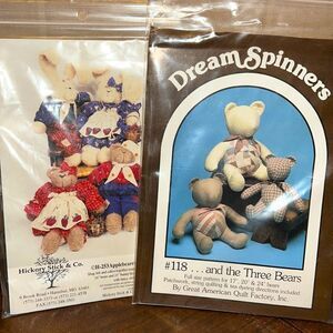 The Three Bears & Strawbunnie Patterns. NIP 2 Patterns